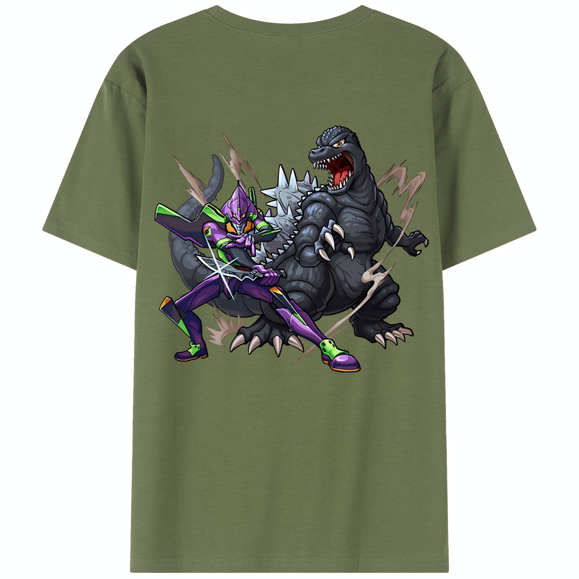 （画像用） EVA 新世紀エヴァンゲリオン 綿100％半袖Tシャツ（背面プリント）